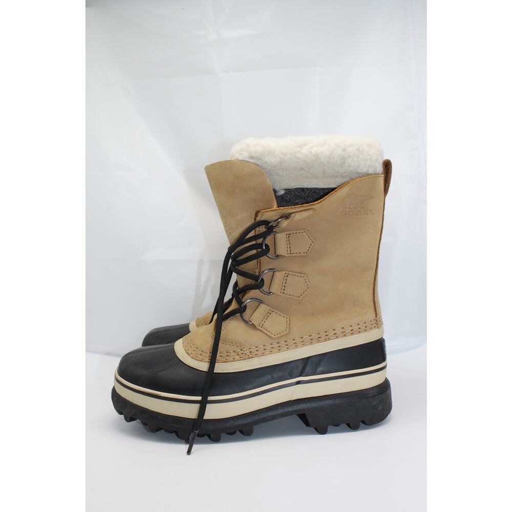 Womens Sorel Brown & Black Lace Up NL1005-280 Waterproof Snow Boots Size 5 - Picture 2 of 10